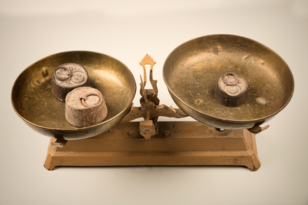 Vintage scale and weightsの写真素材