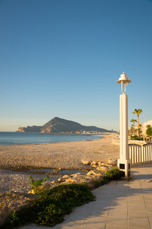 Altea resort on a sunny Morning, Costa Blanca, Spainの写真素材