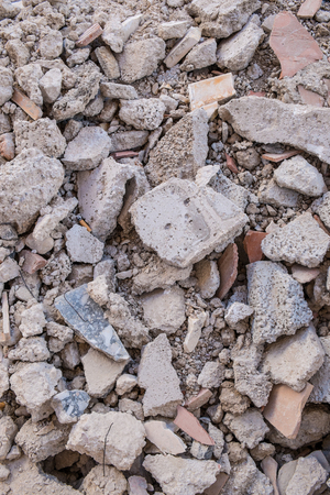Full frame take of a heap of demolition rubble in the construction industryの写真素材