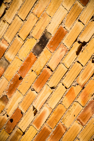 Raw brick wall in a full frame takeの写真素材