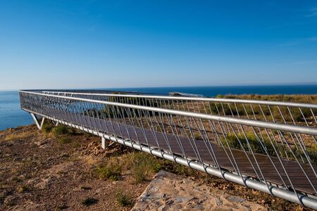 Scenic viewpoint over the Mediterranean from Santa Pola lighthouse