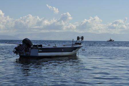 boat on seaの写真素材