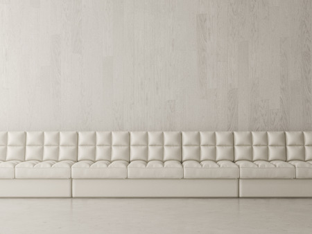 Interior design of room with couch 3 D renderingの写真素材