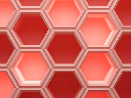 Concept empty illuminated showcase shelf 3D renderingの写真素材