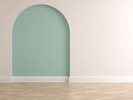 Empty interior room 3d illustrationの写真素材