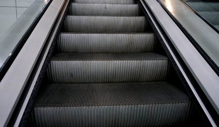 Escalator in the shopping mall