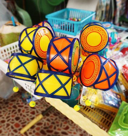 Toys for children can stimulate the development of the hand muscles. And makes noise when rotatingの写真素材