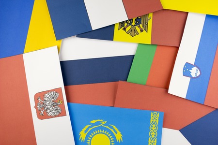 background of flags of different countries
