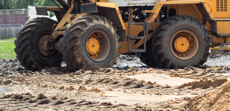 Large wheel loader wheel chassis, transportation and industrial