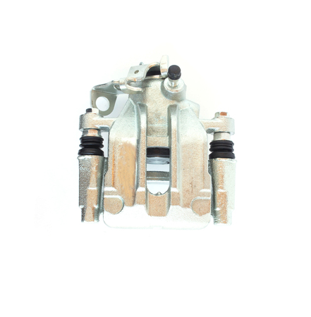 Car brake caliper on white background, isolate, carriageの写真素材