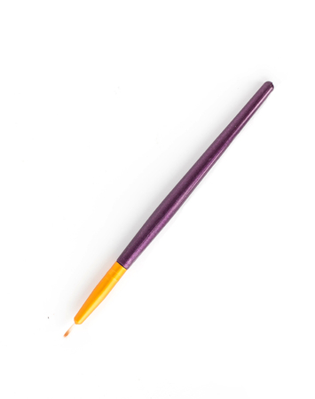 Brush for make-up on white background, close-up, isolate, makeupの写真素材