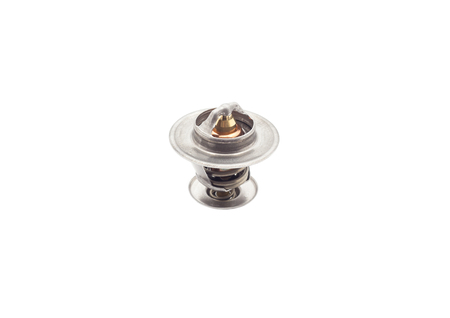 Automotive part engine cooling system thermostat on a white background. isolate close-up, motorの写真素材