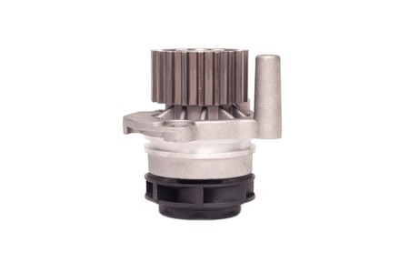 New car pump for engine cooling, isolate, close-upの写真素材