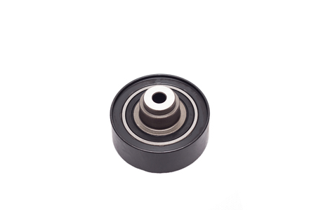 Bypass automobile roller timing system engine, white background, close-up, isolate, transportation, repair vehicularの写真素材