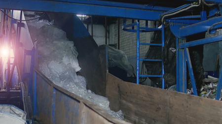 Recycling plant, recycling line of cellophane and polypropylene, environment, packagingの写真素材