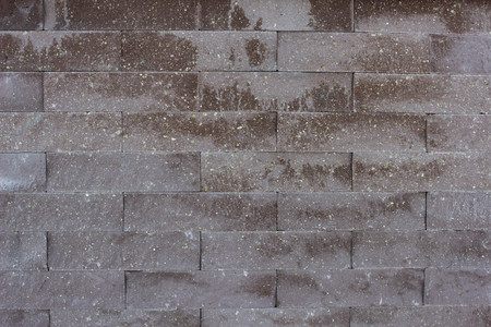 Modern designer brown brick wall, background, textureの写真素材