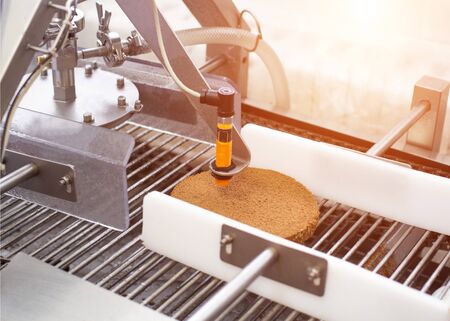 Automatic modern confectionery cake coating line for syrup biscuit cake, delicious