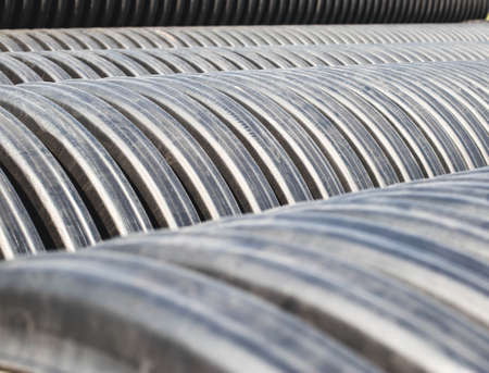 Large diameter black polypropylene pipes for laying communications, drainage systems and heating...