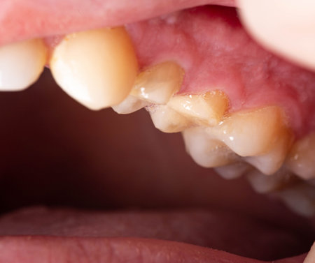 Dissection of decayed teeth for the installation of a dental crown in dental orthopedics. Tooth...