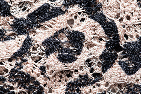 Gray pleated material, background Macro textured