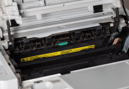 Toner cartridge in a laser printer. Servicing and Troubleshooting the Laser Printer