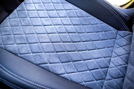 Protective Gray Checked Velor Car Seat Cover