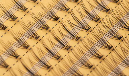 Modern set of false eyelashes for gluing. Women's cosmetics.