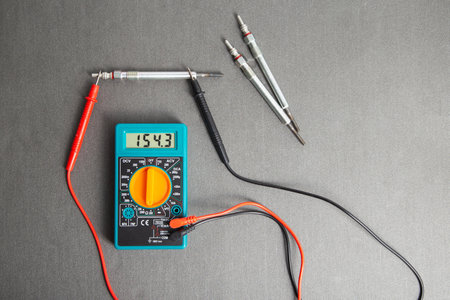 Checking the serviceability of the glow plug with a multimeter. Glow plug voltage resistance. Modern...