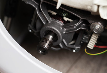 Breakdown of the asynchronous electric motor in the washing machine, replacement of electric brushes...