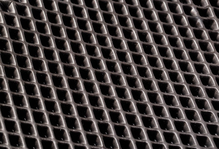 Beautiful background made of rubber mat with indentationsの写真素材