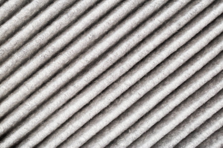 Background of modern carbon filter for air purification in car interior, close-upの写真素材