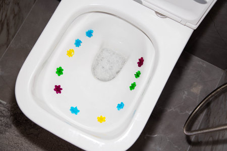 Multi-colored flowers with different smells. Antibacterial and cleansing effectの写真素材