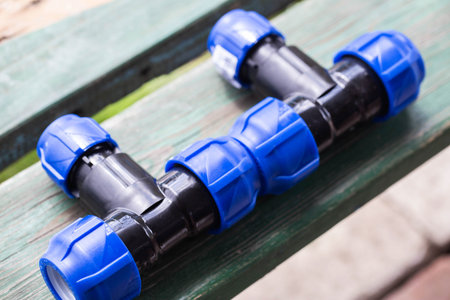 modern parts for collecting drip irrigation for plants in the country