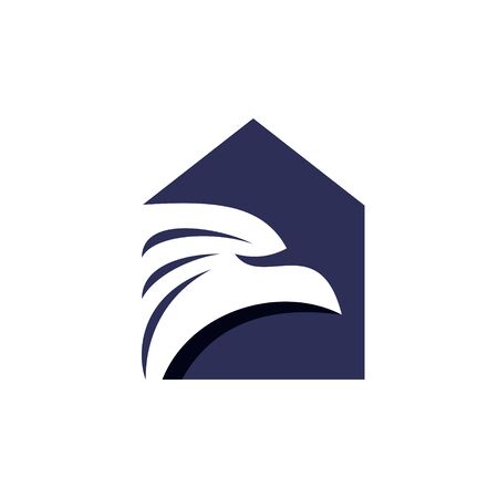 Eagle Home Property Vector Logo Designのイラスト素材