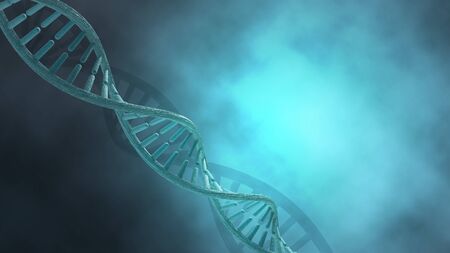Human DNA strands concept background. 3D Renderの写真素材