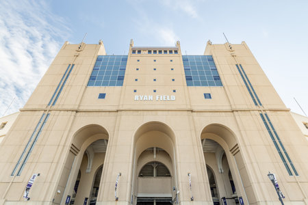 Evanston, IL, USA - September 5, 2023: Ryan Field, built in 1926, is home to the Northwestern University Wildcats NCAA football team.のeditorial素材