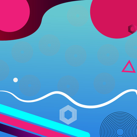 Trendy gradient shapes composition background. Eps10 vector - Vecto