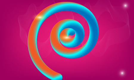 Liquid color background design. Fluid gradient shapes composition.のイラスト素材