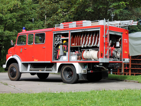 Firetruck in Schwarzwald
