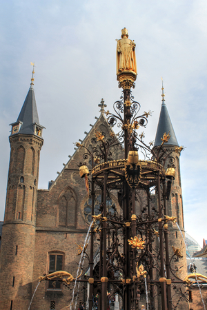 Courtyard Statue The Hague Netherlandsの写真素材