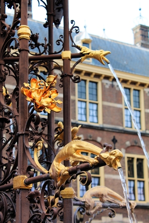 Courtyard Statue The Hague Netherlandsの写真素材