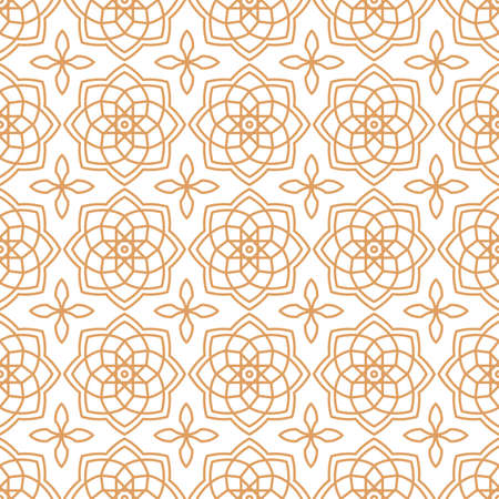Islamic abstract ornament seamless pattern, Arabic geometric ornament for backgroundのイラスト素材