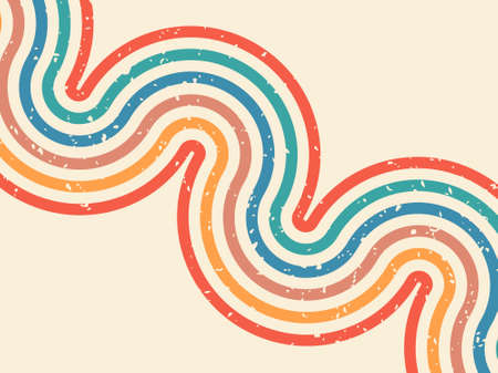 Retro Style Background With Grunge Texture, Vintage Retro Backgroundのイラスト素材