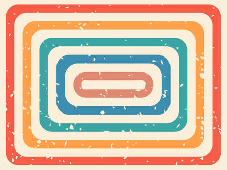 Retro Style Background With Grunge Texture, Vintage Retro Backgroundのイラスト素材
