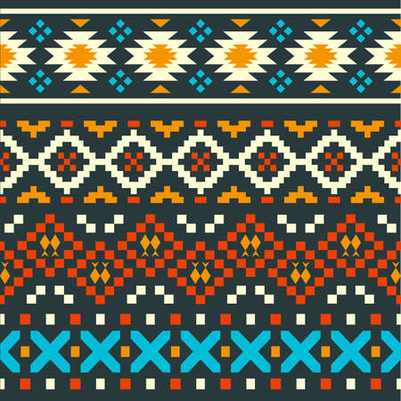 Ethnic Seamless Pattern In Native Style, Folk Design, Tribal Pattern, Ethnic Decorative