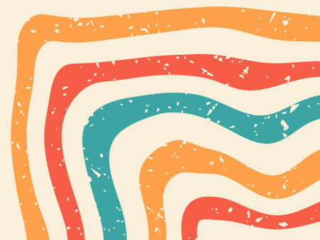 Retro Style Background With Grunge Texture, Vintage Retro Background
