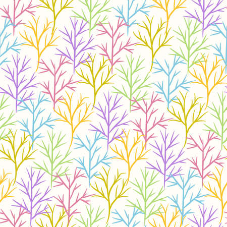 Abstract Floral Seamless Pattern With Hand Drawn, Trendy Hand Drawn Texturesのイラスト素材