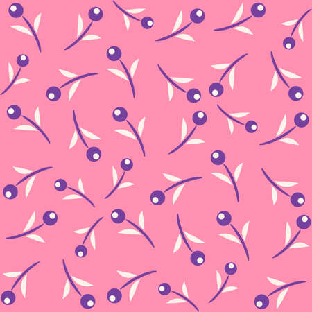 Abstract Floral Seamless Pattern With Leaves, Trendy Seamless Floral Pattern, Vintage Floral Pattern