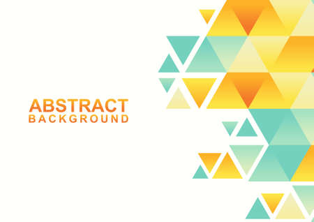 Abstract geometric background with triangle. Abstract modern colorful design templateのイラスト素材