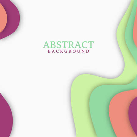 Abstract modern background design with wavy shapes. Modern design background with geometric shapeのイラスト素材